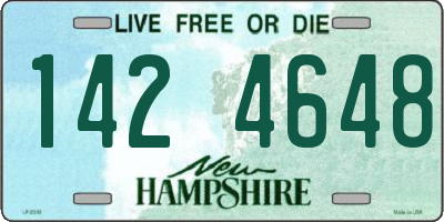 NH license plate 1424648