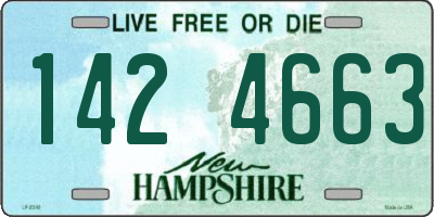 NH license plate 1424663