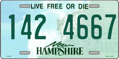 NH license plate 1424667