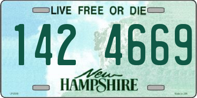 NH license plate 1424669