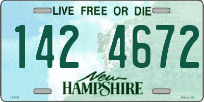 NH license plate 1424672
