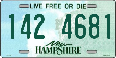 NH license plate 1424681