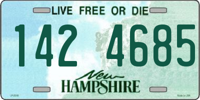 NH license plate 1424685
