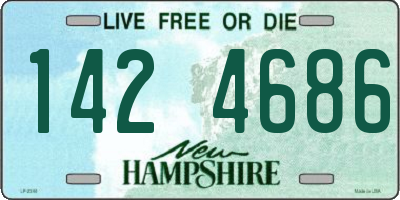 NH license plate 1424686