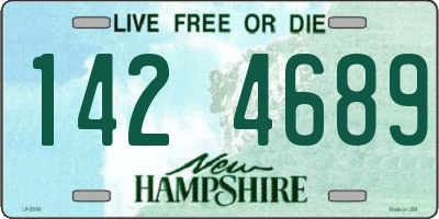 NH license plate 1424689