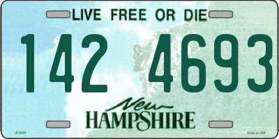 NH license plate 1424693
