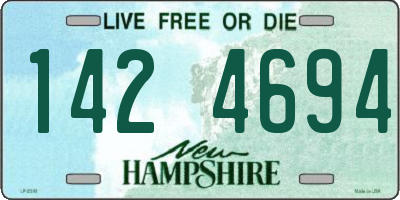 NH license plate 1424694