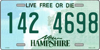 NH license plate 1424698