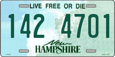 NH license plate 1424701