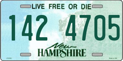 NH license plate 1424705
