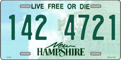 NH license plate 1424721