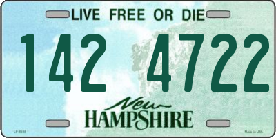 NH license plate 1424722