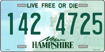 NH license plate 1424725