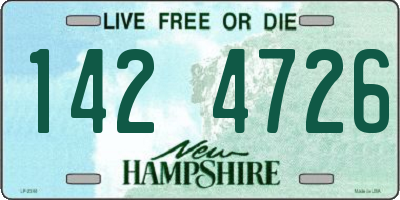 NH license plate 1424726