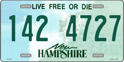 NH license plate 1424727
