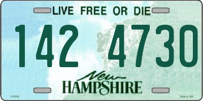 NH license plate 1424730