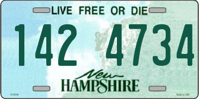 NH license plate 1424734