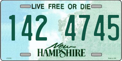 NH license plate 1424745
