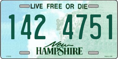 NH license plate 1424751