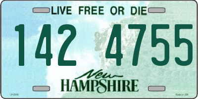 NH license plate 1424755