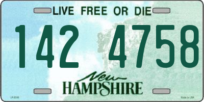 NH license plate 1424758