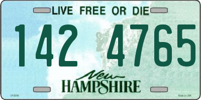 NH license plate 1424765