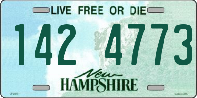 NH license plate 1424773