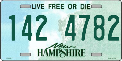 NH license plate 1424782
