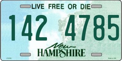 NH license plate 1424785