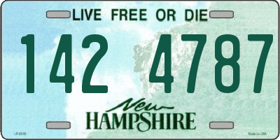 NH license plate 1424787