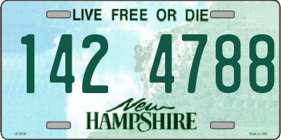 NH license plate 1424788