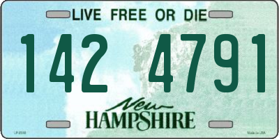 NH license plate 1424791