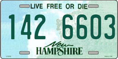 NH license plate 1426603