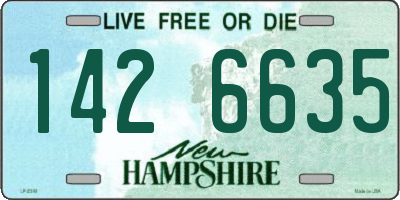 NH license plate 1426635