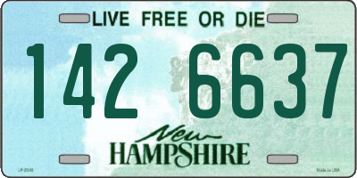 NH license plate 1426637