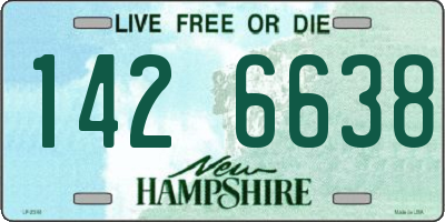 NH license plate 1426638