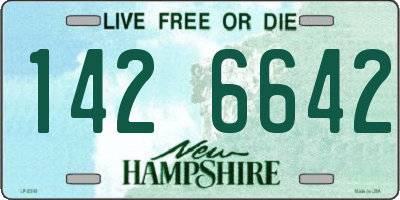 NH license plate 1426642