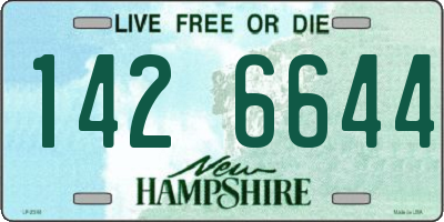 NH license plate 1426644