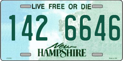 NH license plate 1426646