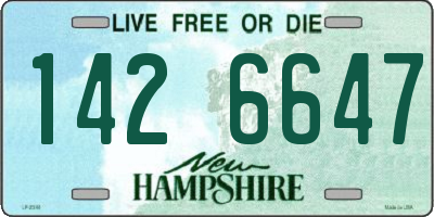 NH license plate 1426647