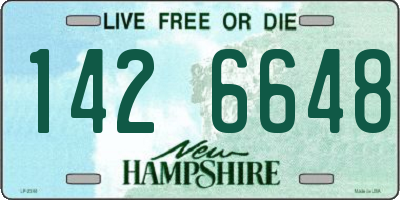 NH license plate 1426648