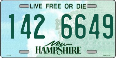 NH license plate 1426649