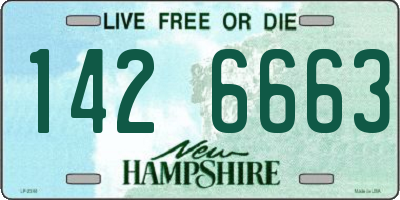 NH license plate 1426663