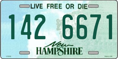 NH license plate 1426671