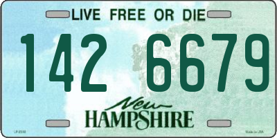 NH license plate 1426679