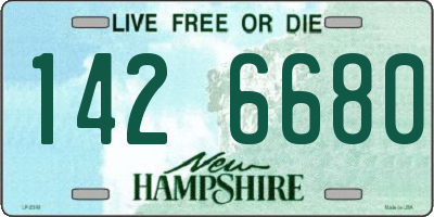 NH license plate 1426680