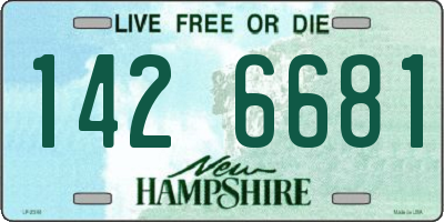 NH license plate 1426681