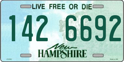 NH license plate 1426692