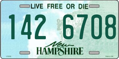 NH license plate 1426708