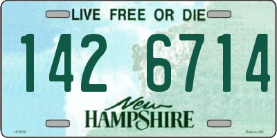 NH license plate 1426714